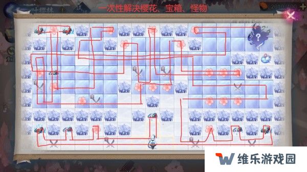 阴阳师雪女的馈赠活动攻略 雪女的馈赠全樱林路线图图片6