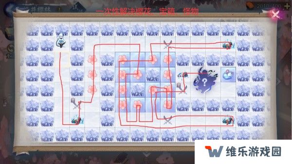 阴阳师雪女的馈赠活动攻略 雪女的馈赠全樱林路线图图片3