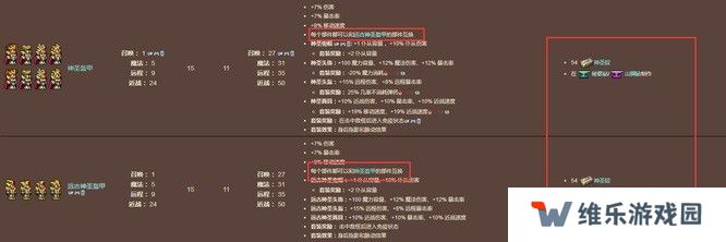 泰拉瑞亚远古神圣套和神圣套有什么区别？