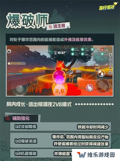 破碎的维纳斯！《蛋仔派对》逃出惊魂夜上线全新逃生者“爆破师”
