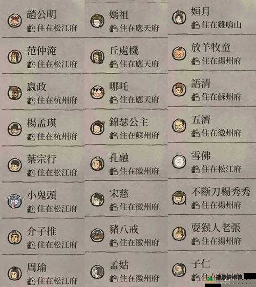 江南百景图闲人获取方法 闲人建筑及客栈住客大全
