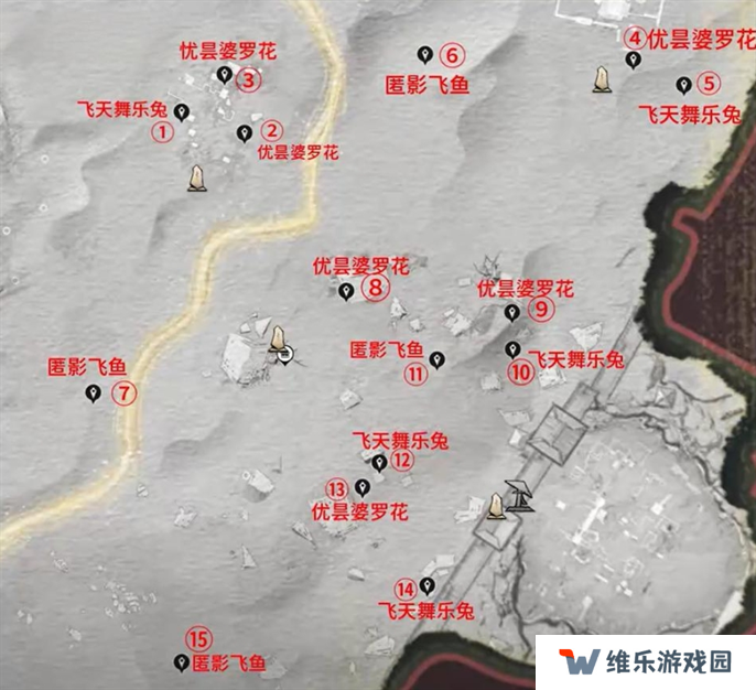 燕云十六声河西蹊跷全收集位置图图四